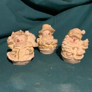 Mini snowmen trio